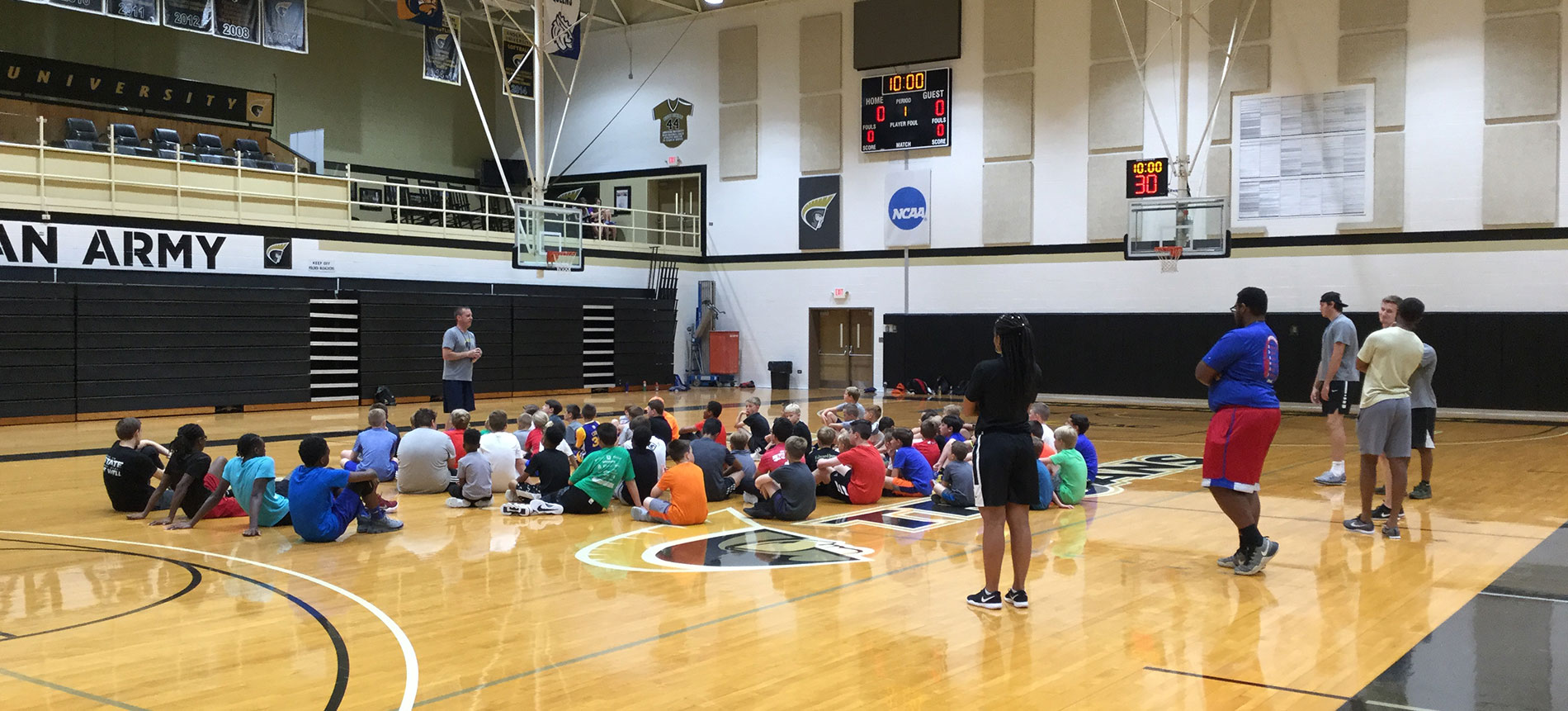 Record Turnout for Basketball Camp