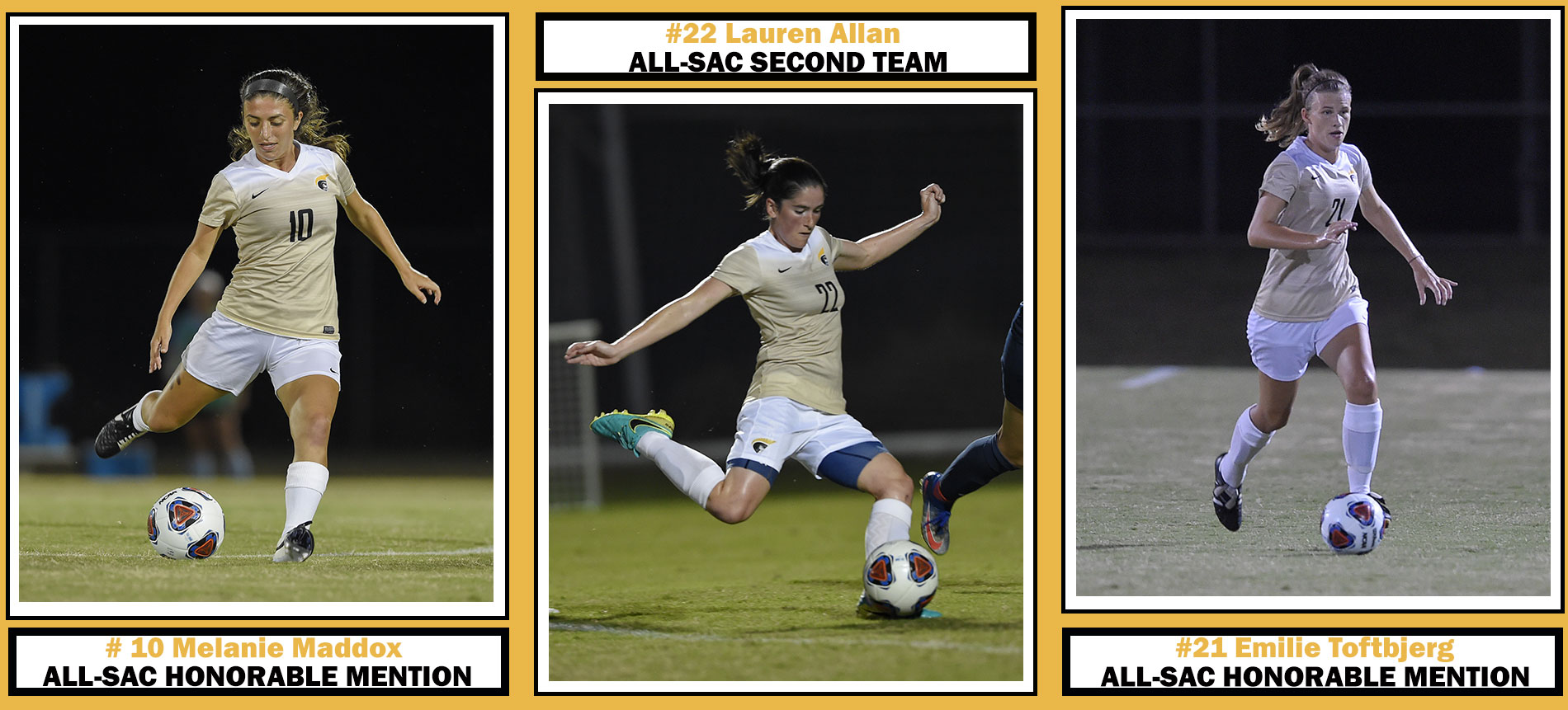Three Trojans Honored by the South Atlantic Conference