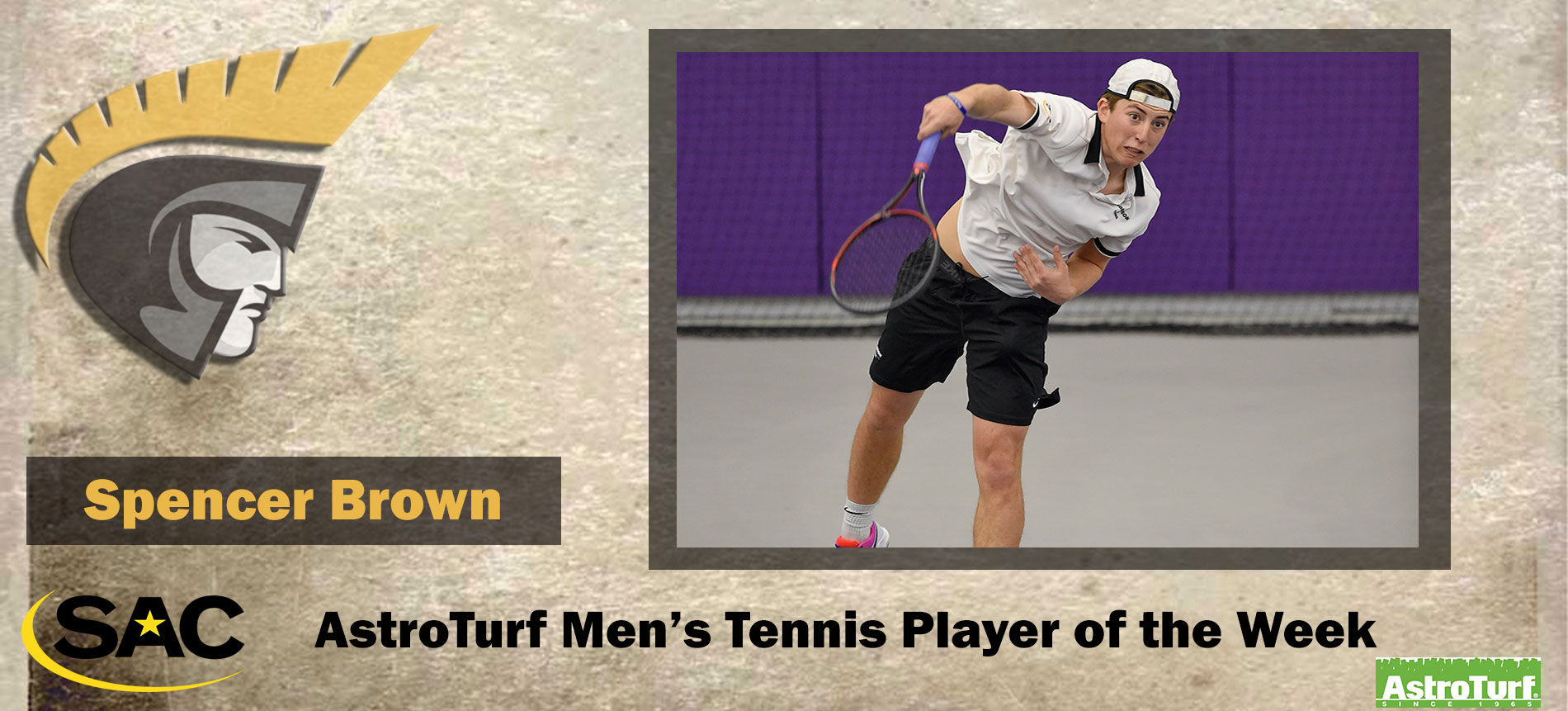 Brown Earns South Atlantic Conference AstroTurf Men’s Tennis Player of the Week
