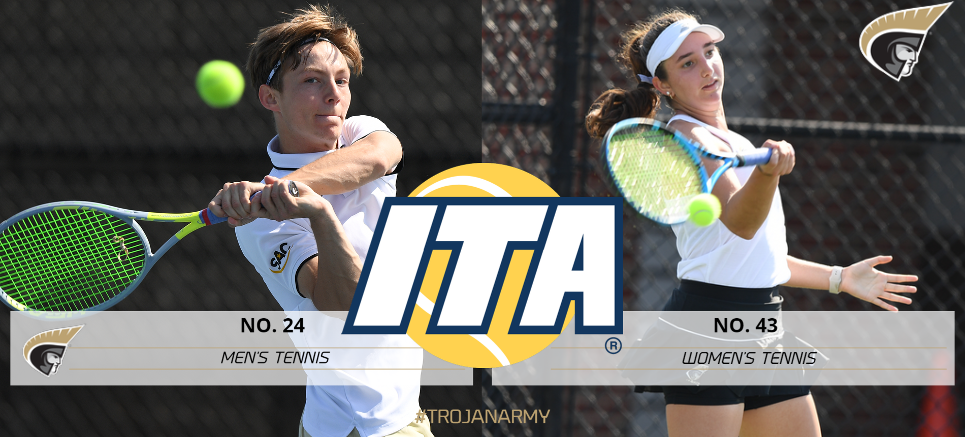 Men’s and Women’s Tennis Ranked In Latest ITA Rankings