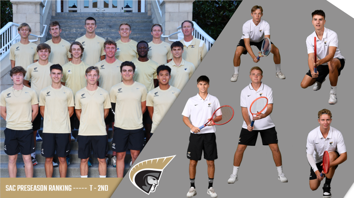 Men’s Tennis Picked Tied For Second In The South Atlantic Conference Preseason Coaches Poll; Five Trojans Earn Preseason Honors