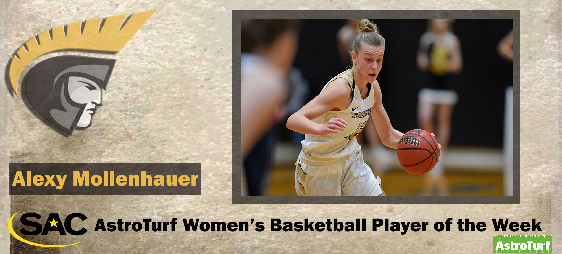 Mollenhauer Earns South Atlantic Conference AstroTurf Women’s Basketball Player of the Week