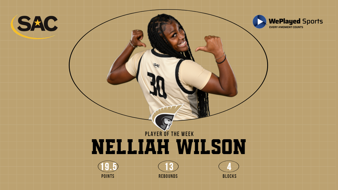 Wilson Earns South Atlantic Conference WePlayed Sports Women’s Basketball Player of the Week