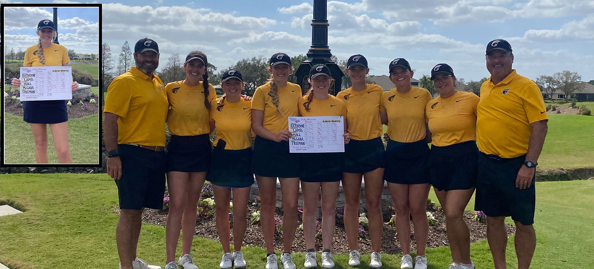 Lamb Fires School Record 66 in Final Round to Finish in Tie for Second at Lady Moc Classic; Leads Team to Runner-Up Finish