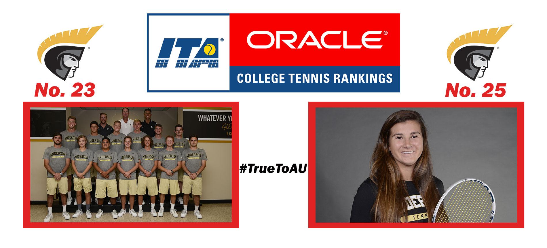Dean and Men’s Tennis Earn Oracle/ITA Collegiate Tennis National Rankings