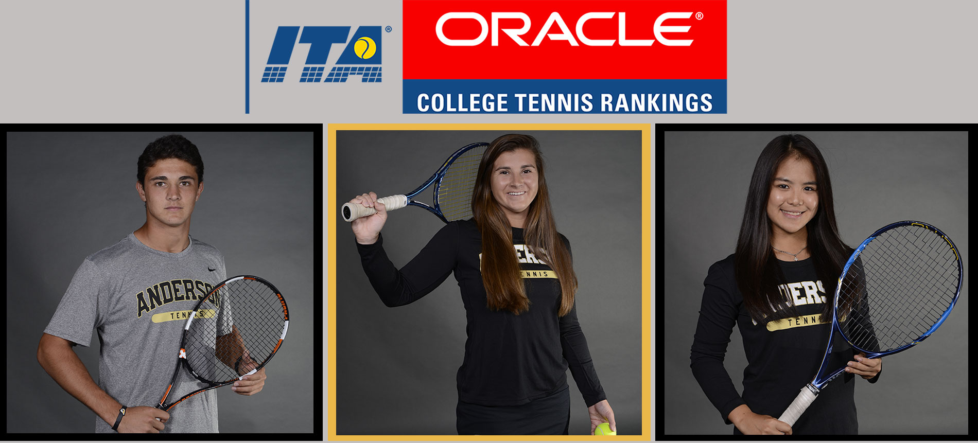 Men’s and Women’s Tennis Players Represented in the Oracle/ITA DII Rankings
