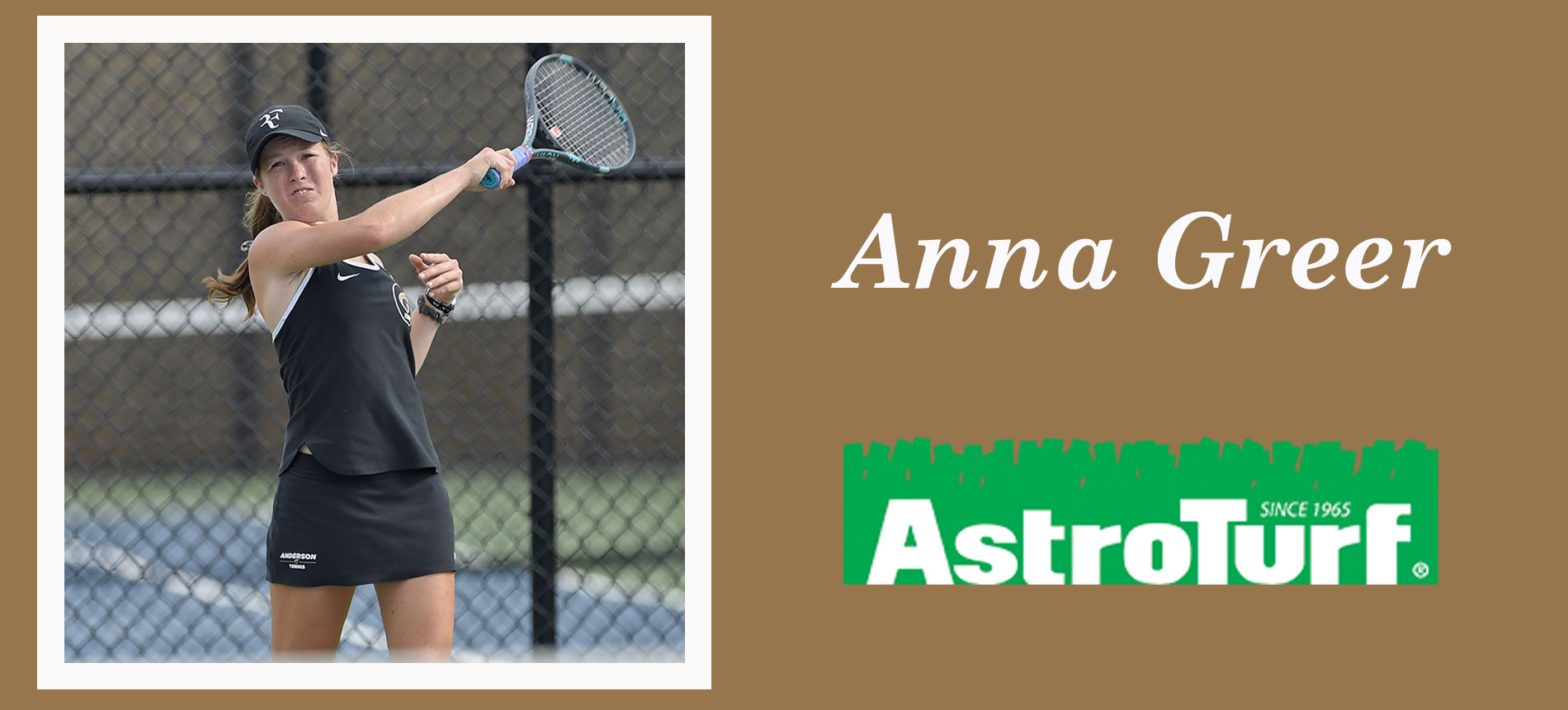 Greer Earns Women’s Tennis South Atlantic Conference AstroTurf Player of the Week