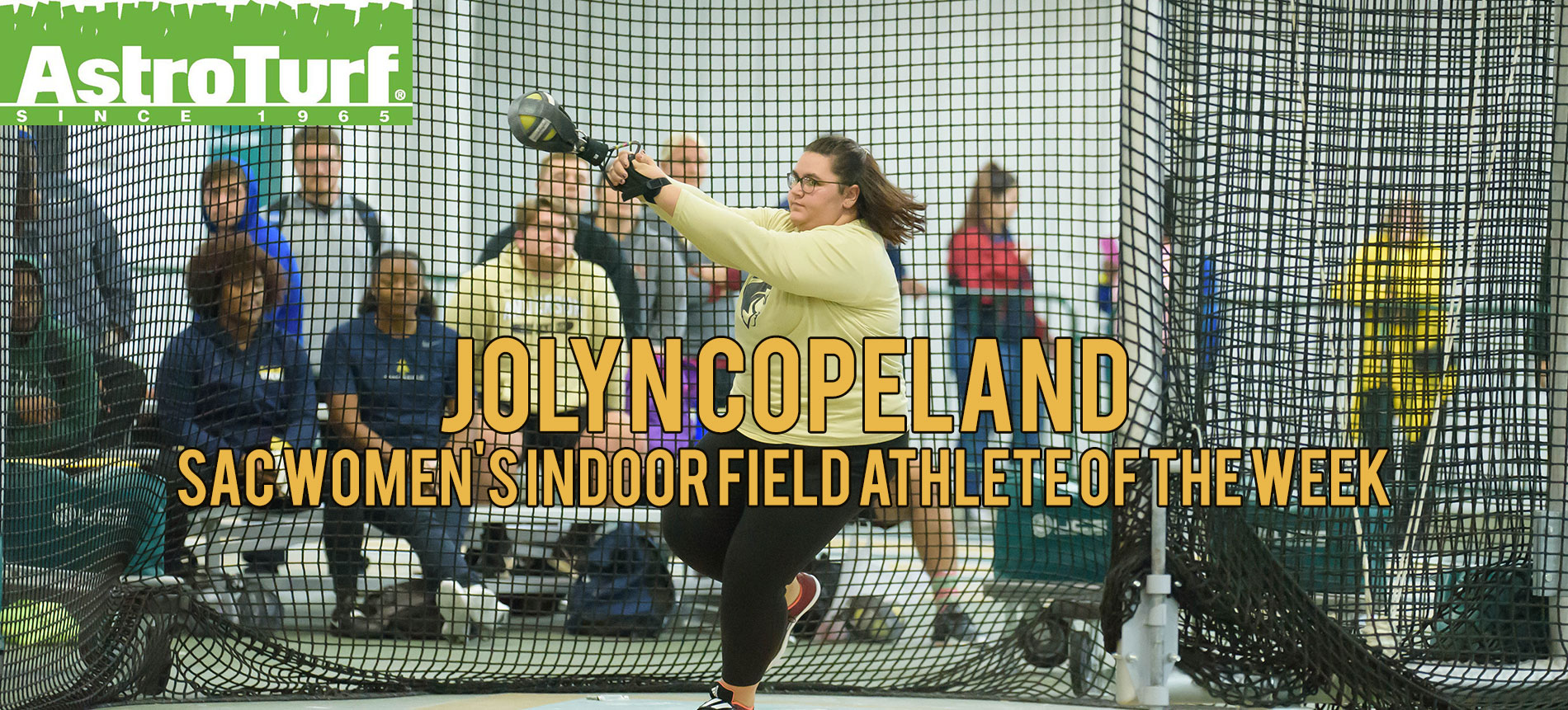 Copeland Named SAC Women’s Indoor Field Athlete of the Week