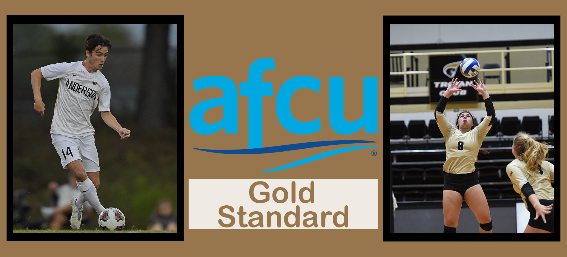 Volleyball’s Emily Conlin and Men’s Soccer’s Harry Ward Named to the AFCU Gold Standard