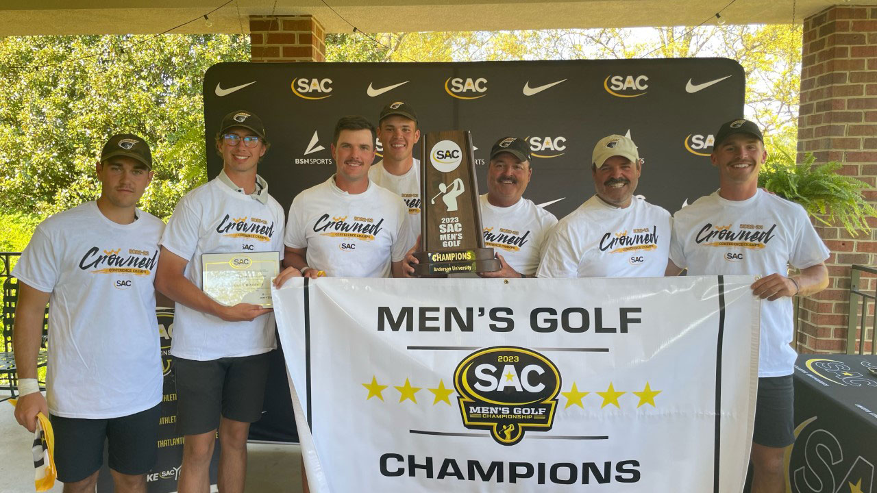 Men’s Golf Wins 2023 South Atlantic Conference Championship