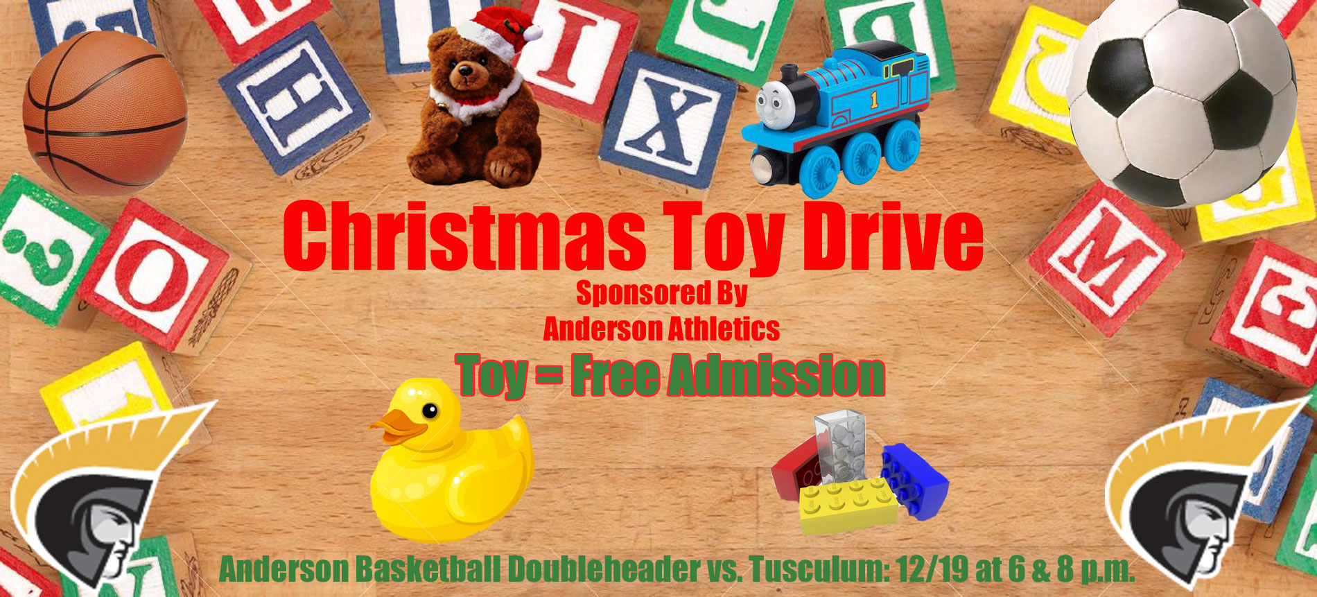 Christmas Toy Drive; Free Admission