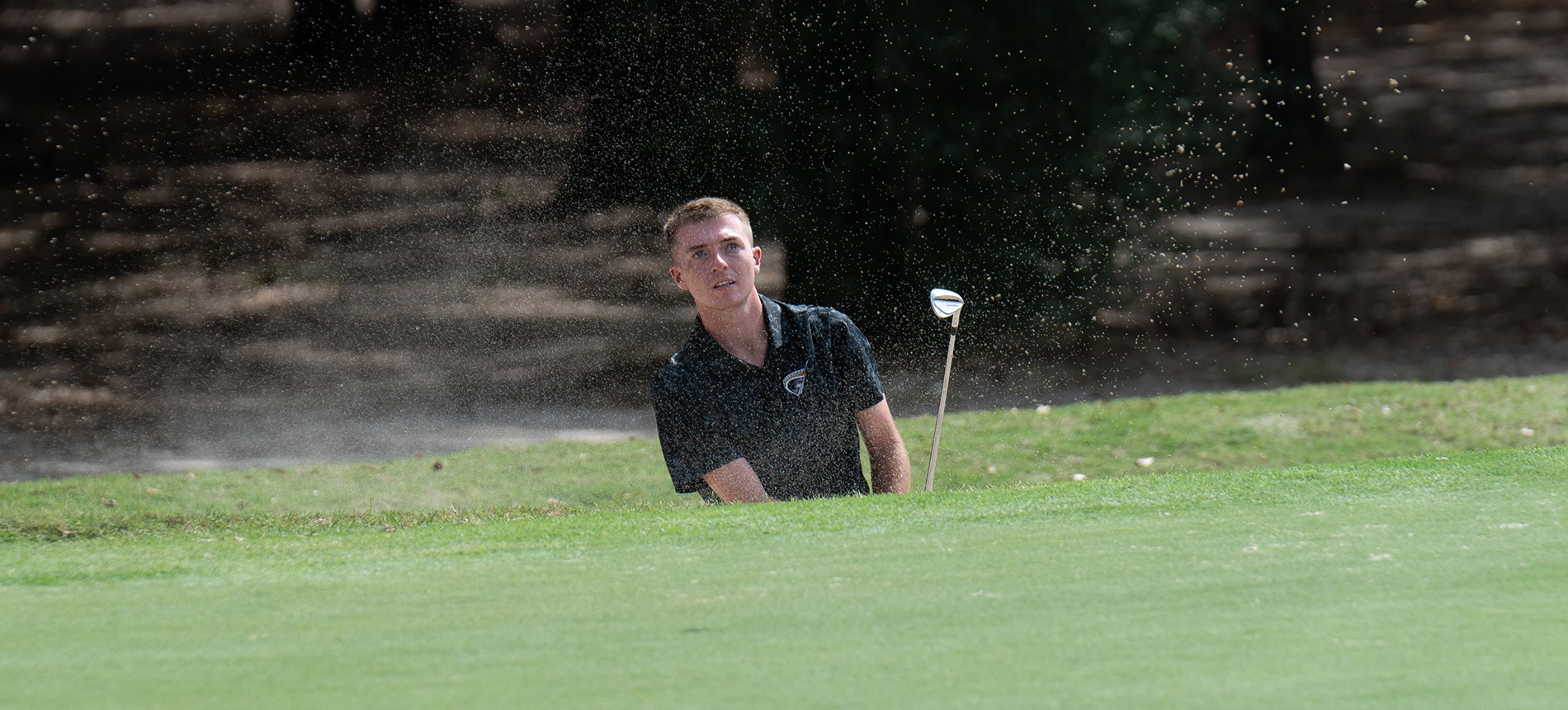 Men’s Golf in Seventh Place Midway Through Second Round at Camden Collegiate; Play Suspended Due to Weather