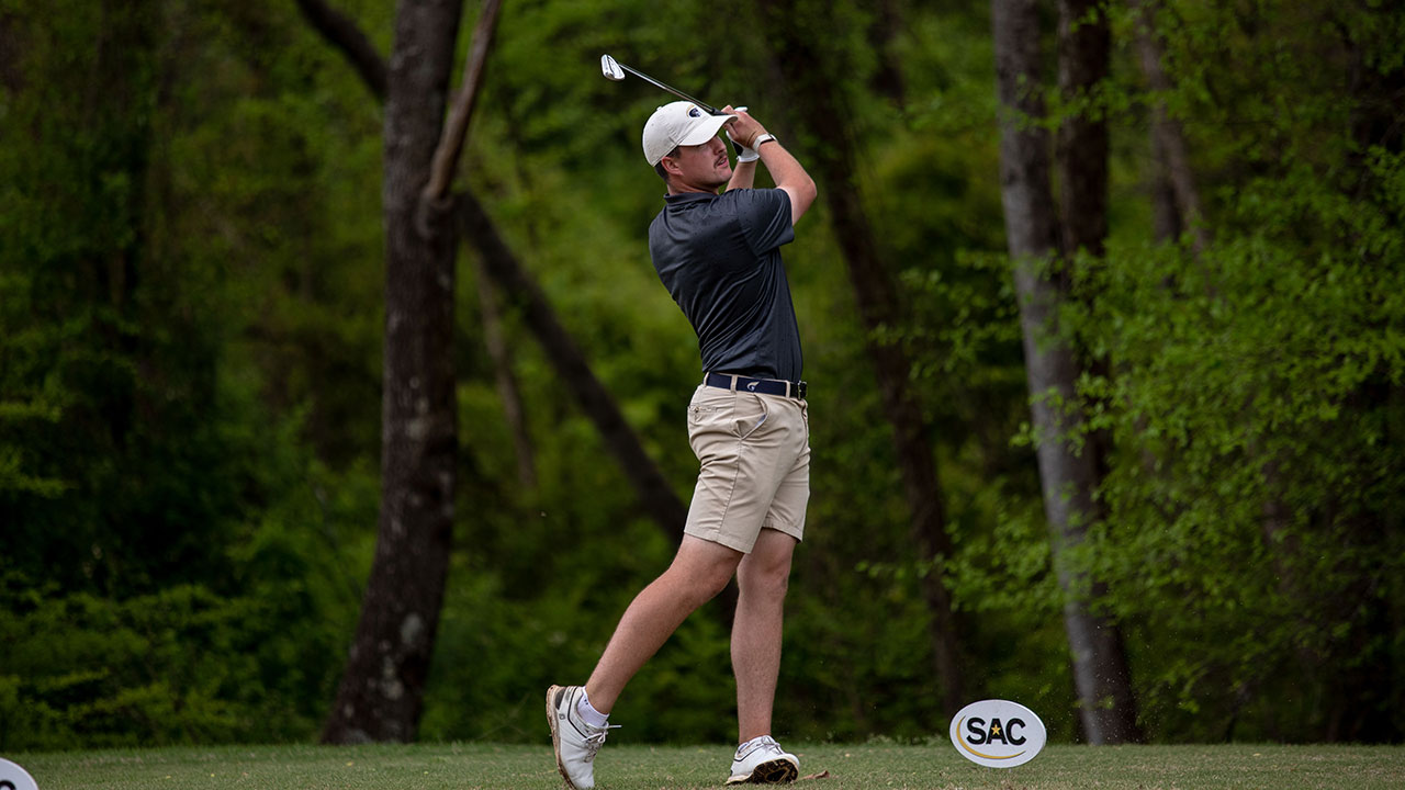 Men’s Golf Stretches Lead Following Second Round of SAC Championship
