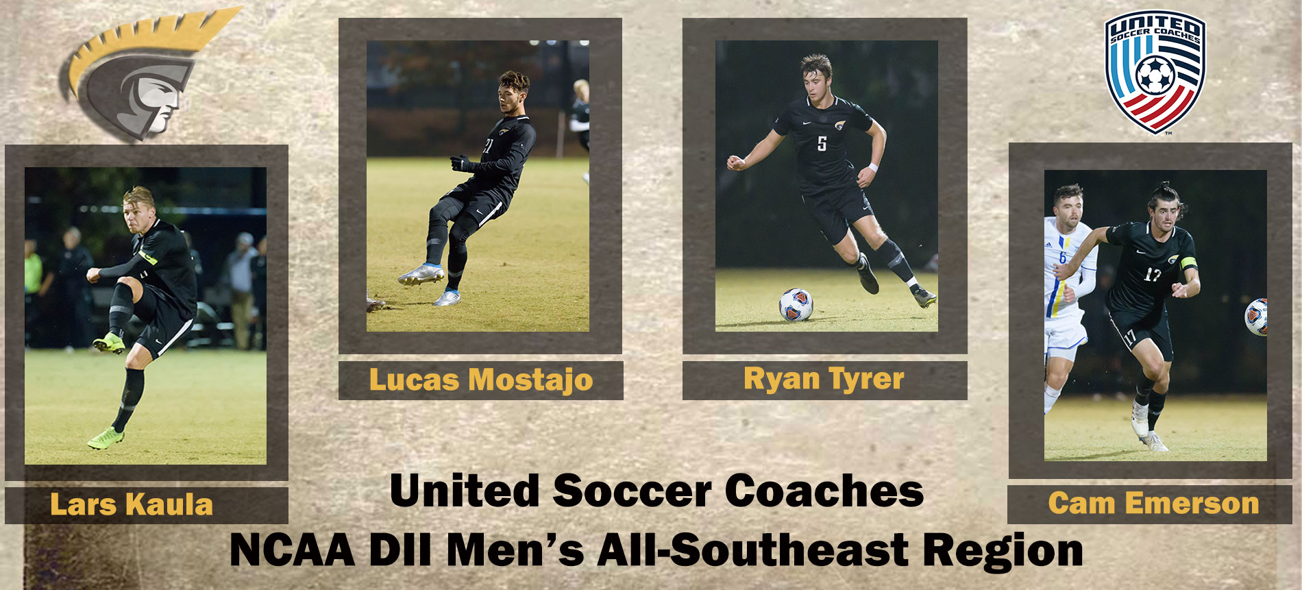 Four Trojans Earn United Soccer Coaches NCAA DII Men’s All-Southeast Region