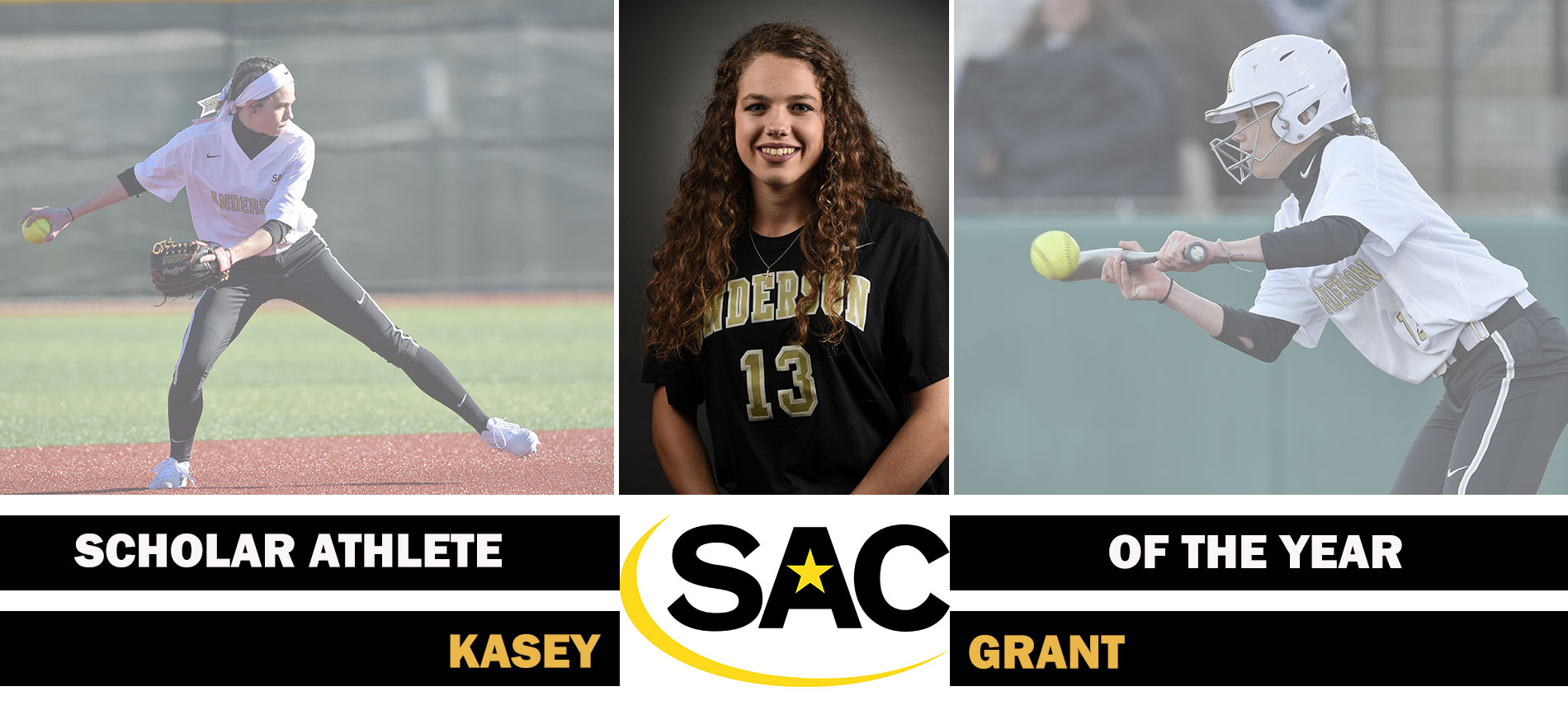 Grant Named South Atlantic Conference Softball Scholar-Athlete of the Year