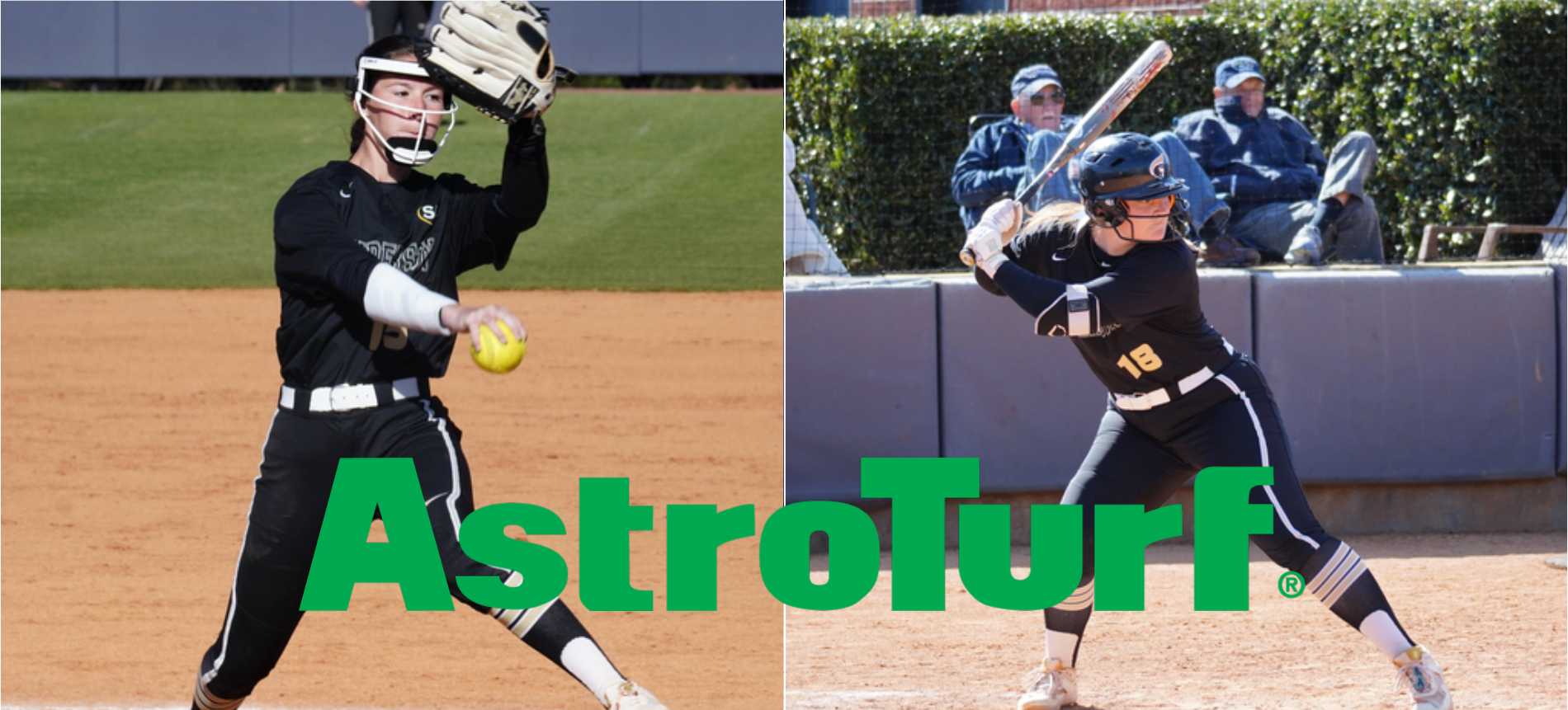 Boatner and Maxwell Named South Atlantic Conference Astroturf Softball Players of the Week
