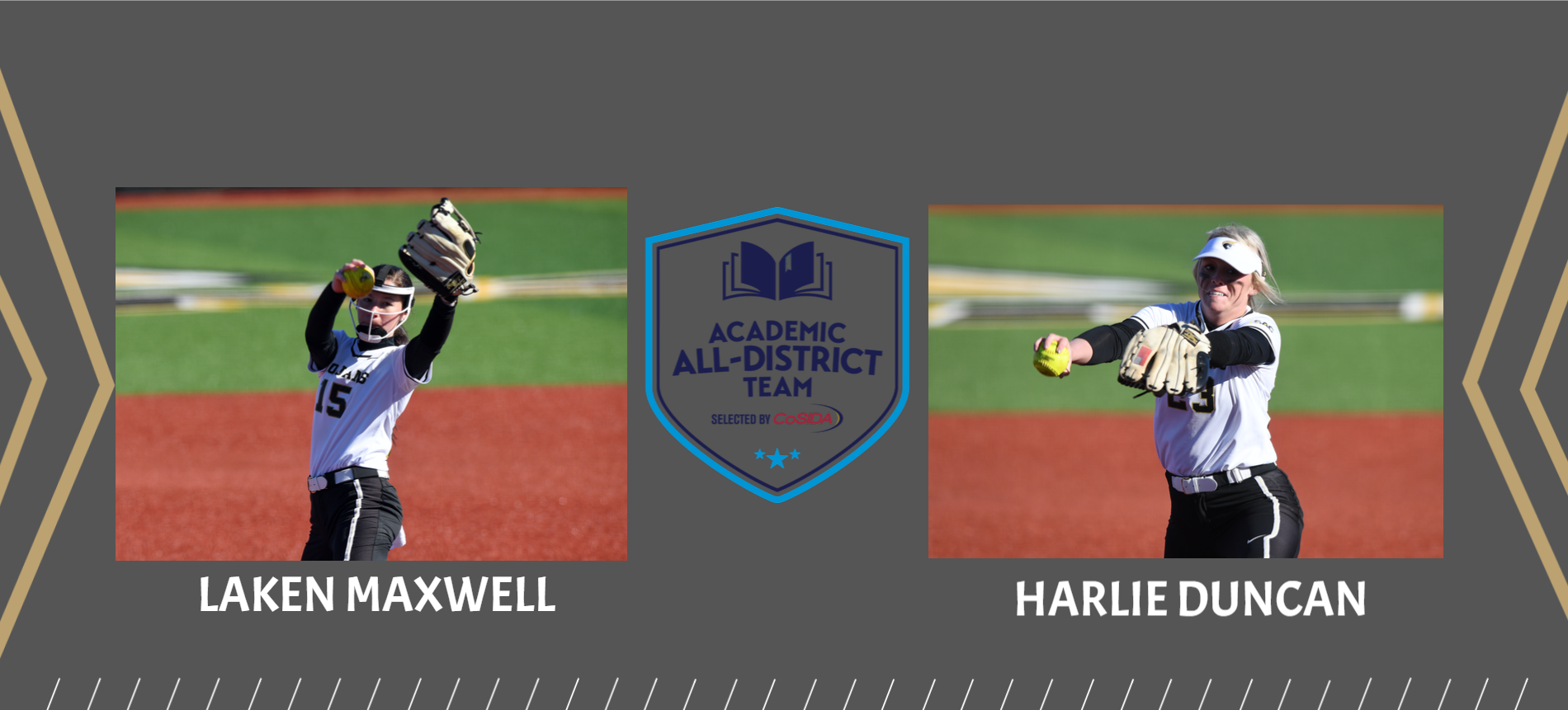 Duncan and Maxwell Selected To The 2021-22 Academic All-District® Softball Team