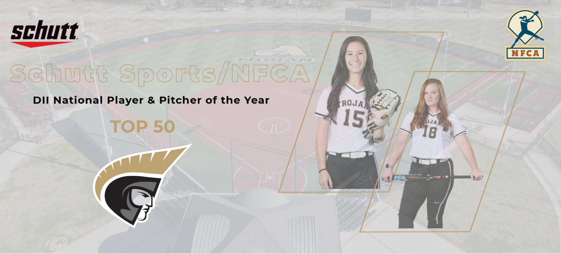 Maxwell and Boatner Earn Spot On 2022 Schutt Sports/NFCA DII National Player & Pitcher of the Year Top 50 List