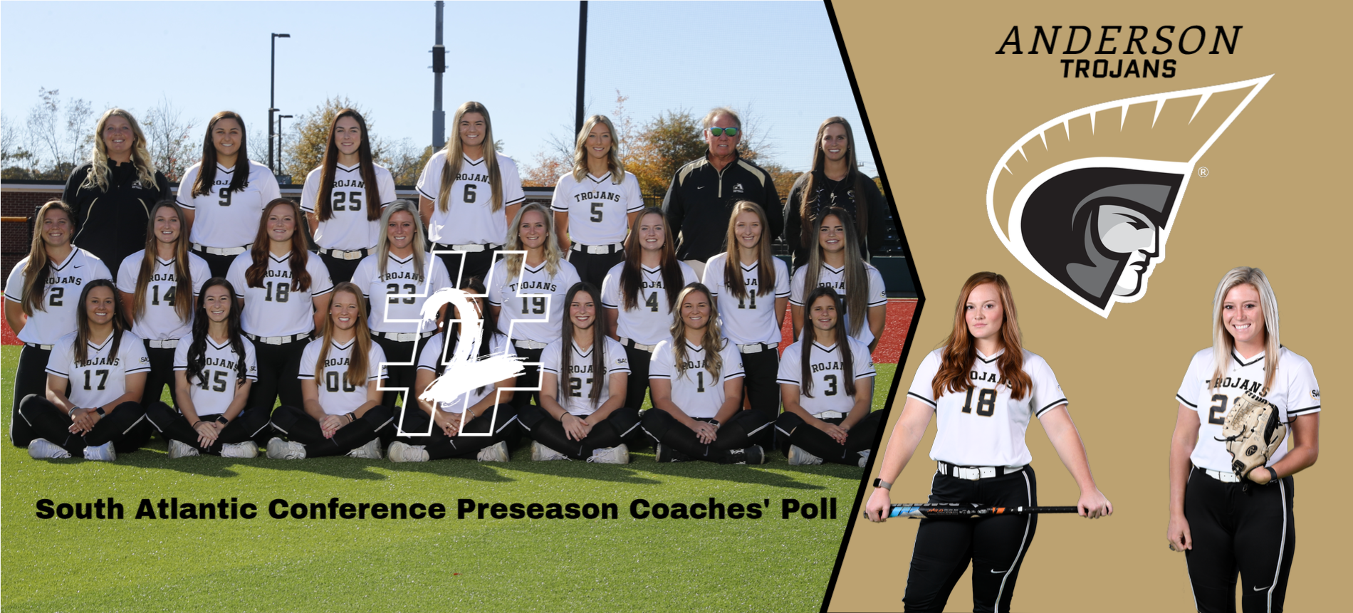 Softball Picked Second In South Atlantic Conference Preseason Coaches' Poll; Boatner and Duncan Named to Preseason First Team
