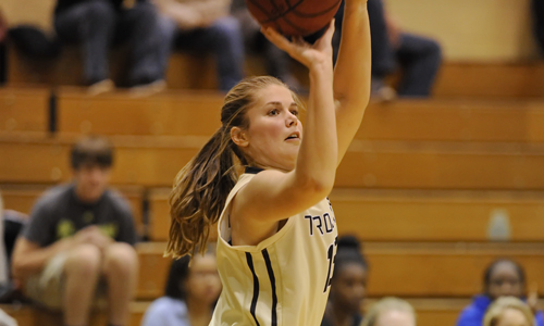 Willoughby Drains Five Treys, Women’s Hoops Defeated by GC 68-61