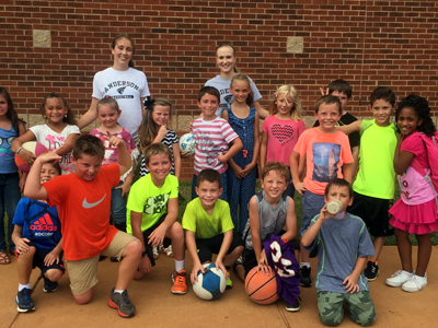 Photo Gallery: AUWBB’s Heather Jankowy & Cassie Ketchum Visits LaFrance Elementary
