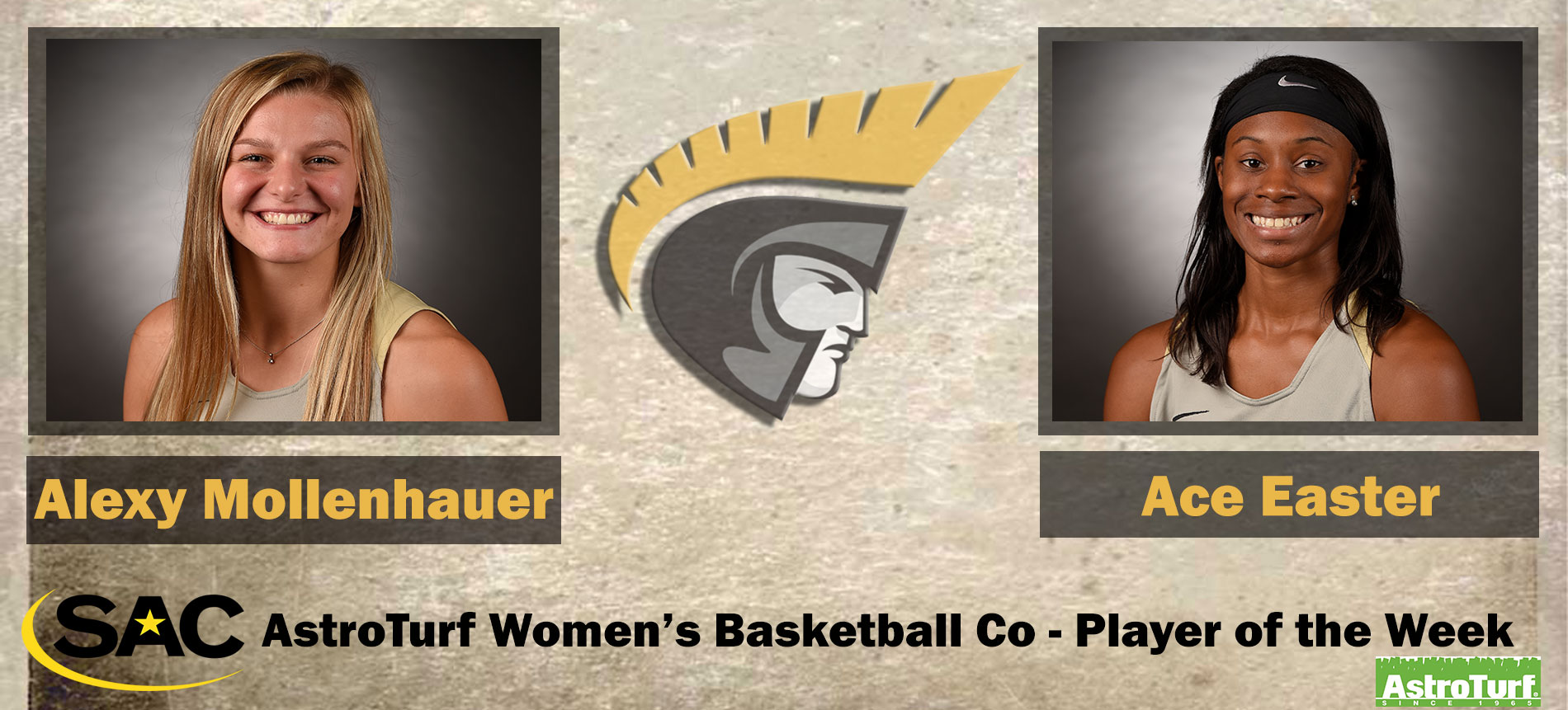 Mollenhauer and Easter Earn South Atlantic Conference AstroTurf Women’s Basketball Co-Player of the Week