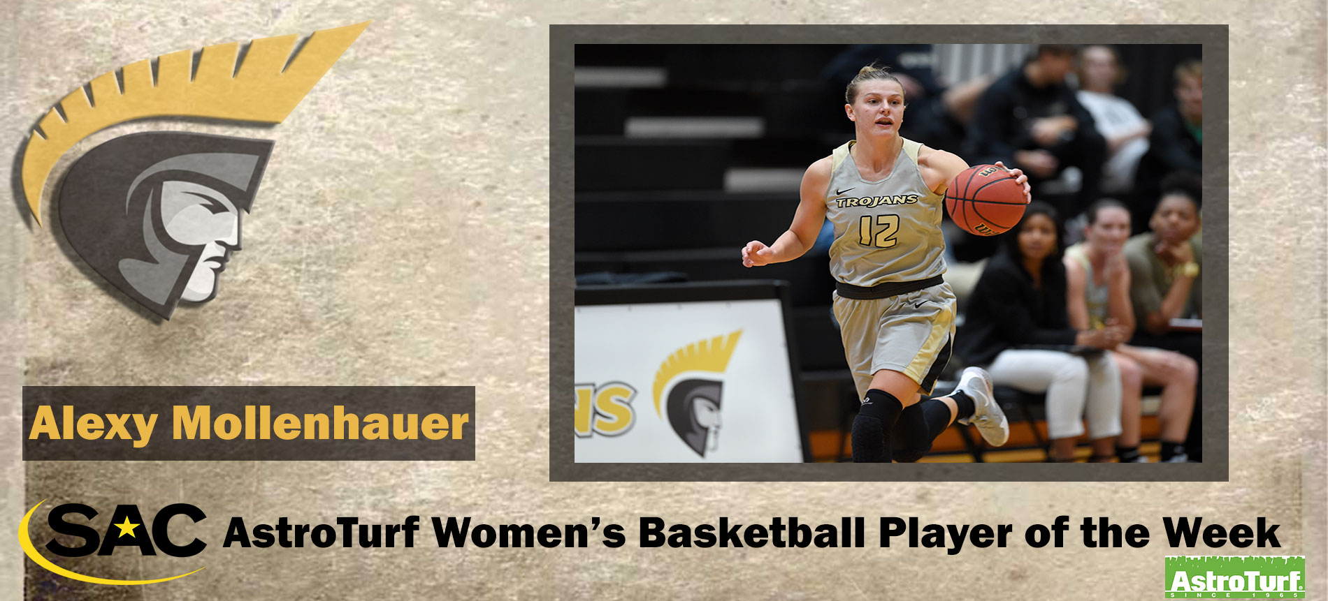Mollenhauer Earns South Atlantic Conference AstroTurf Women’s Basketball Player of the Week