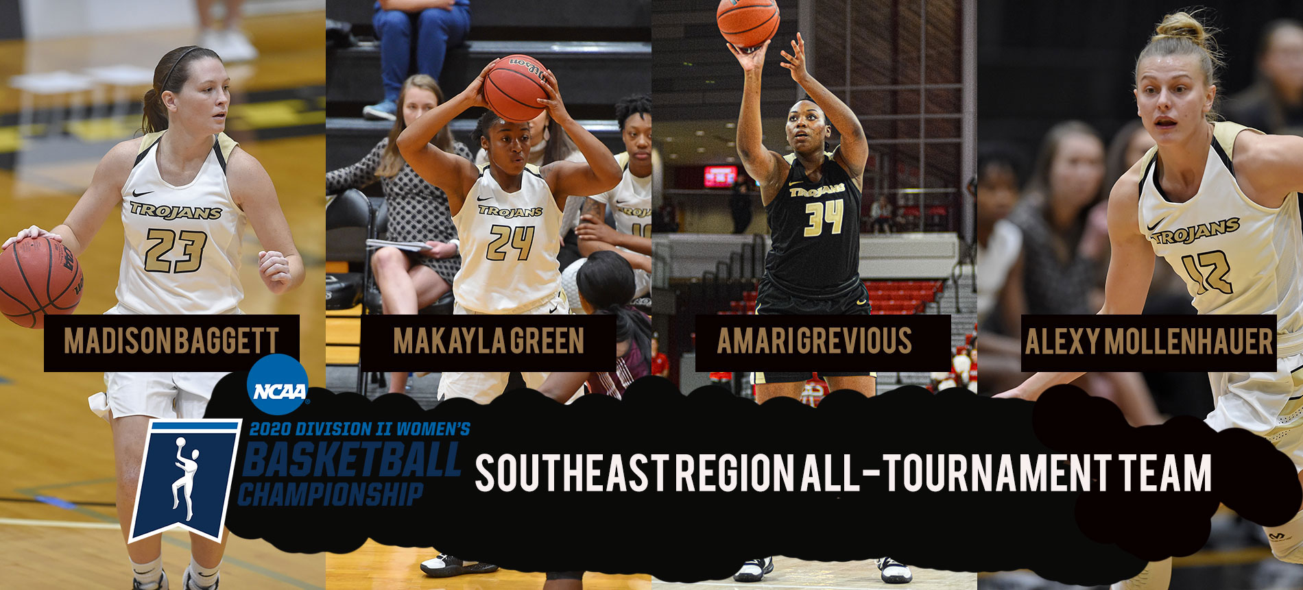 Four Trojans Named to NCAA Southeast Region All-Tournament Team