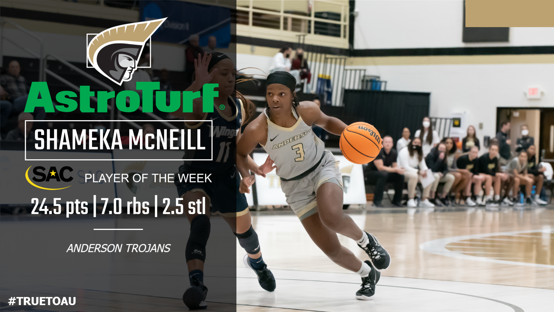 McNeill Earns South Atlantic Conference AstroTurf  Women's Basketball Player of the Week
