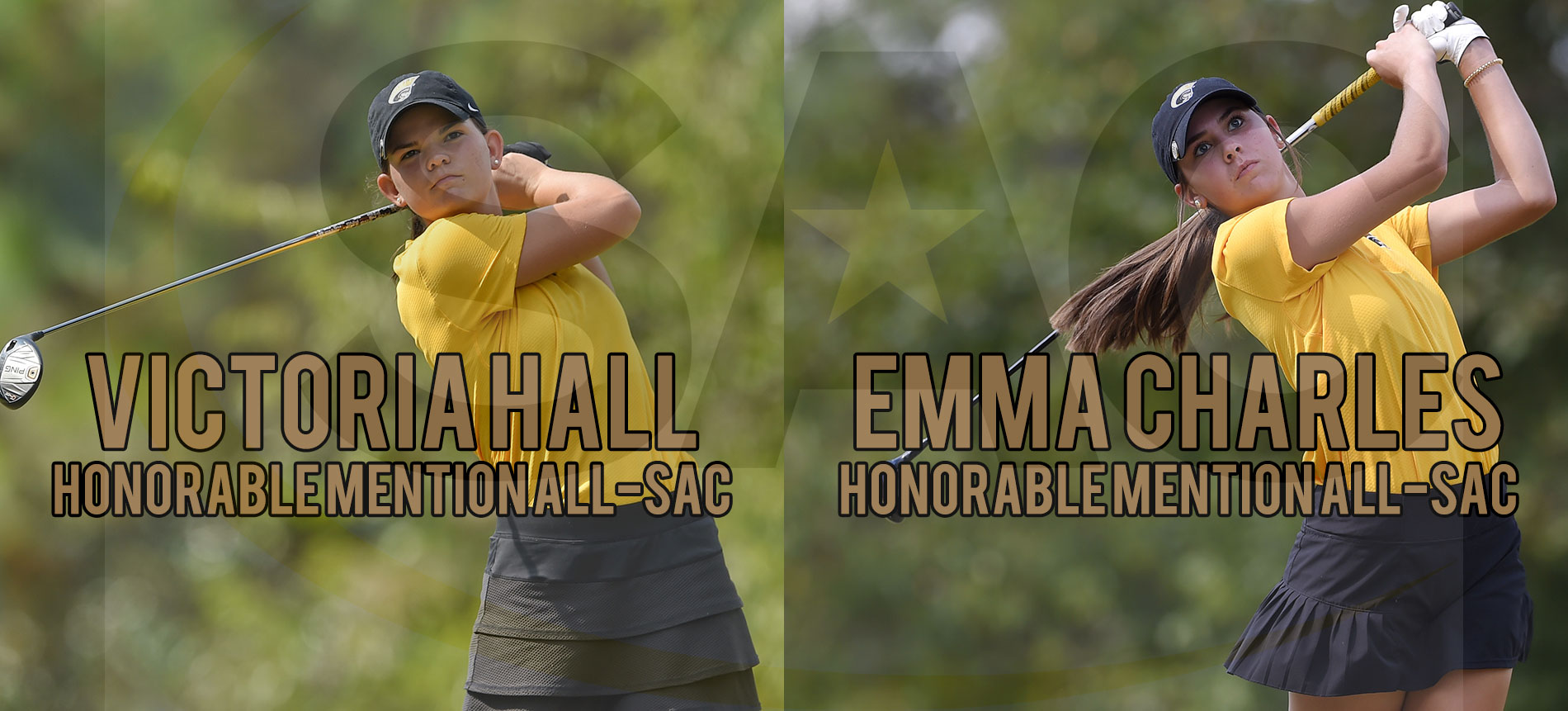 Charles and Hall Earn Women’s Golf All-Conference Honors
