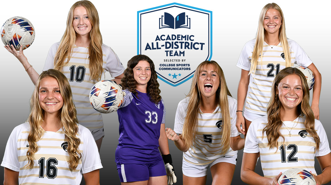 Six Women’s Soccer Athletes Earn 2023 College Sports Communicators Academic All-District