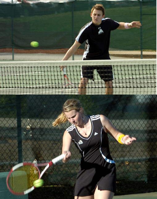 TROJAN TENNIS TEAMS FLY IN THE FACE OF FALCONS