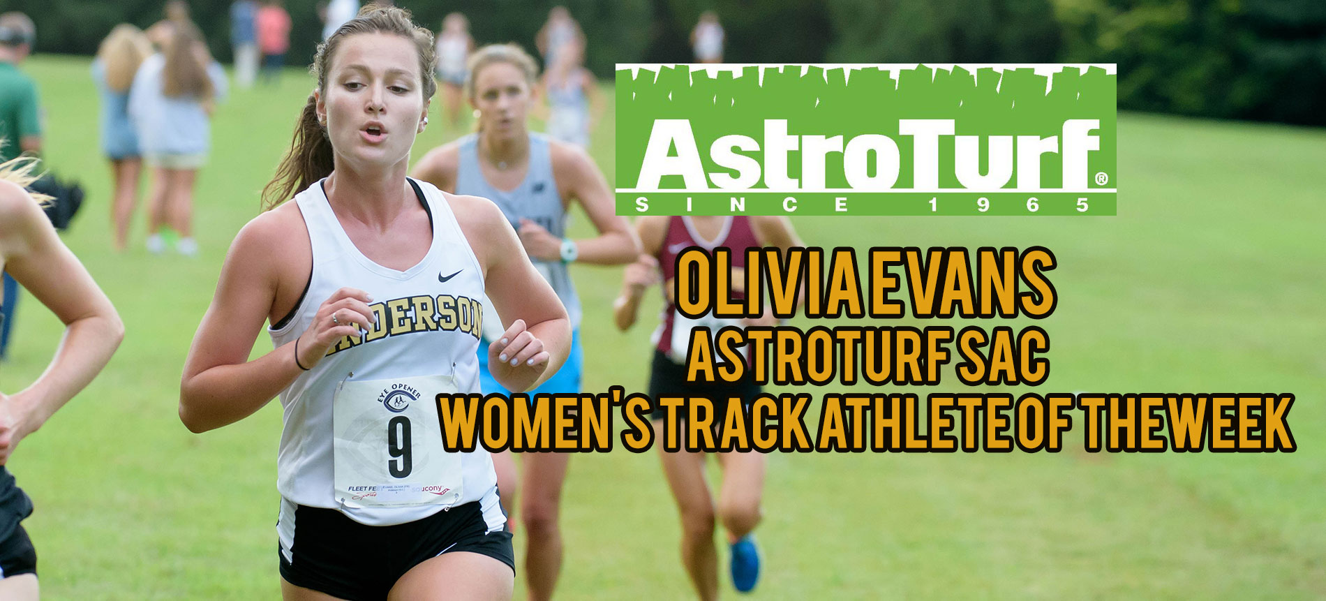Evans Earns AstroTurf South Atlantic Conference Women’s Track Athlete of the Week
