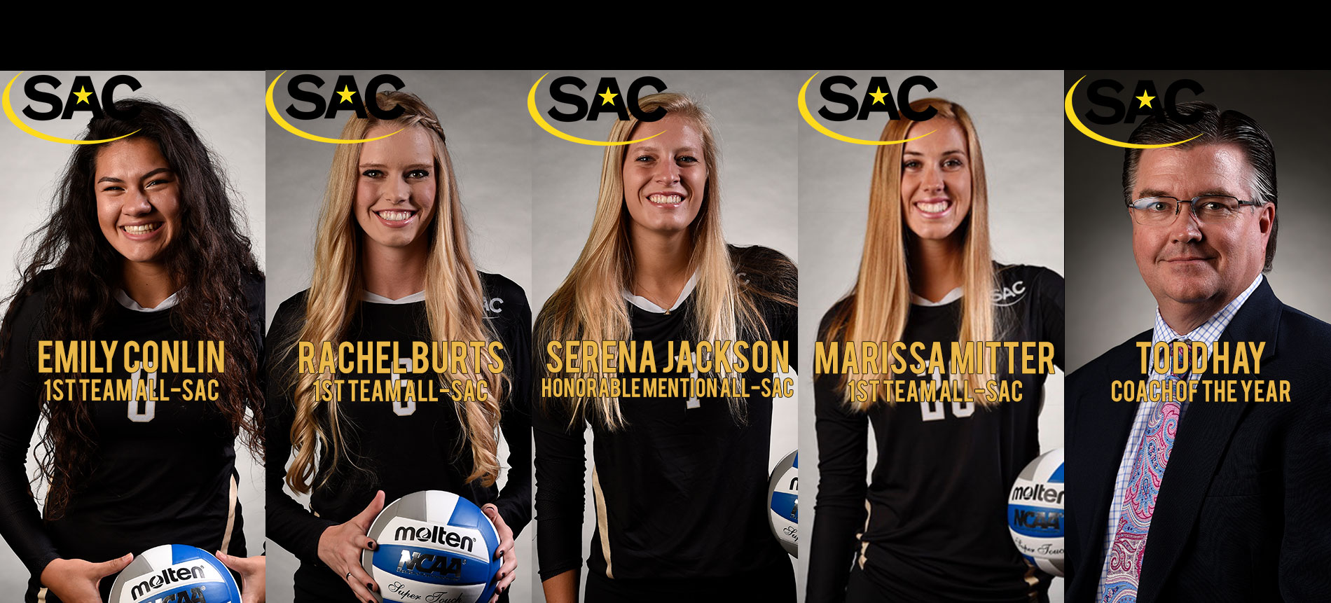 Four Trojans Earn All-South Atlantic Conference Volleyball Honors; Hay Named Coach of the Year