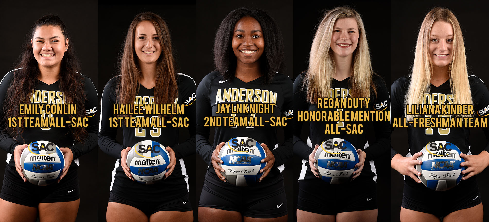 Record-Setting Five Trojans Earn All-South Atlantic Conference Volleyball Honors