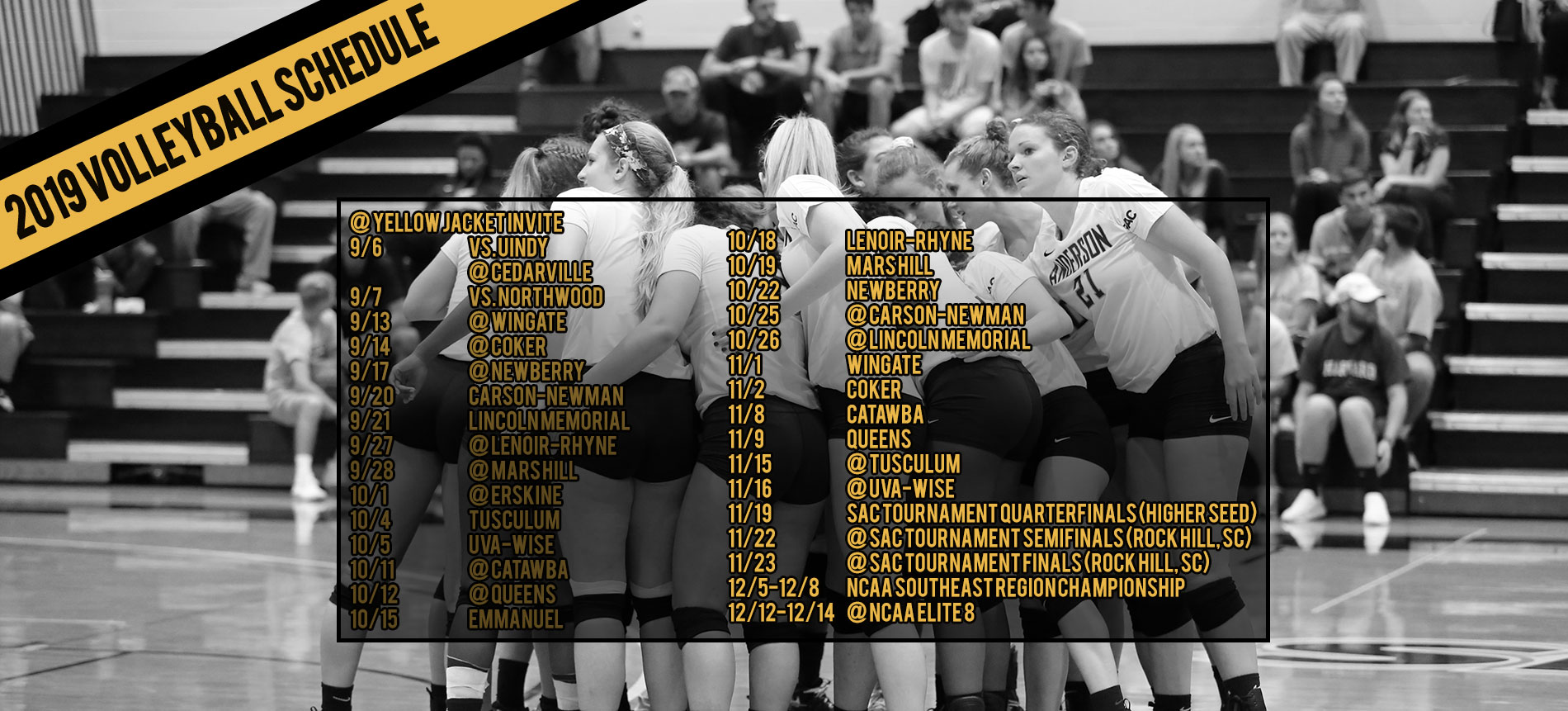 Volleyball Releases 2019 Schedule