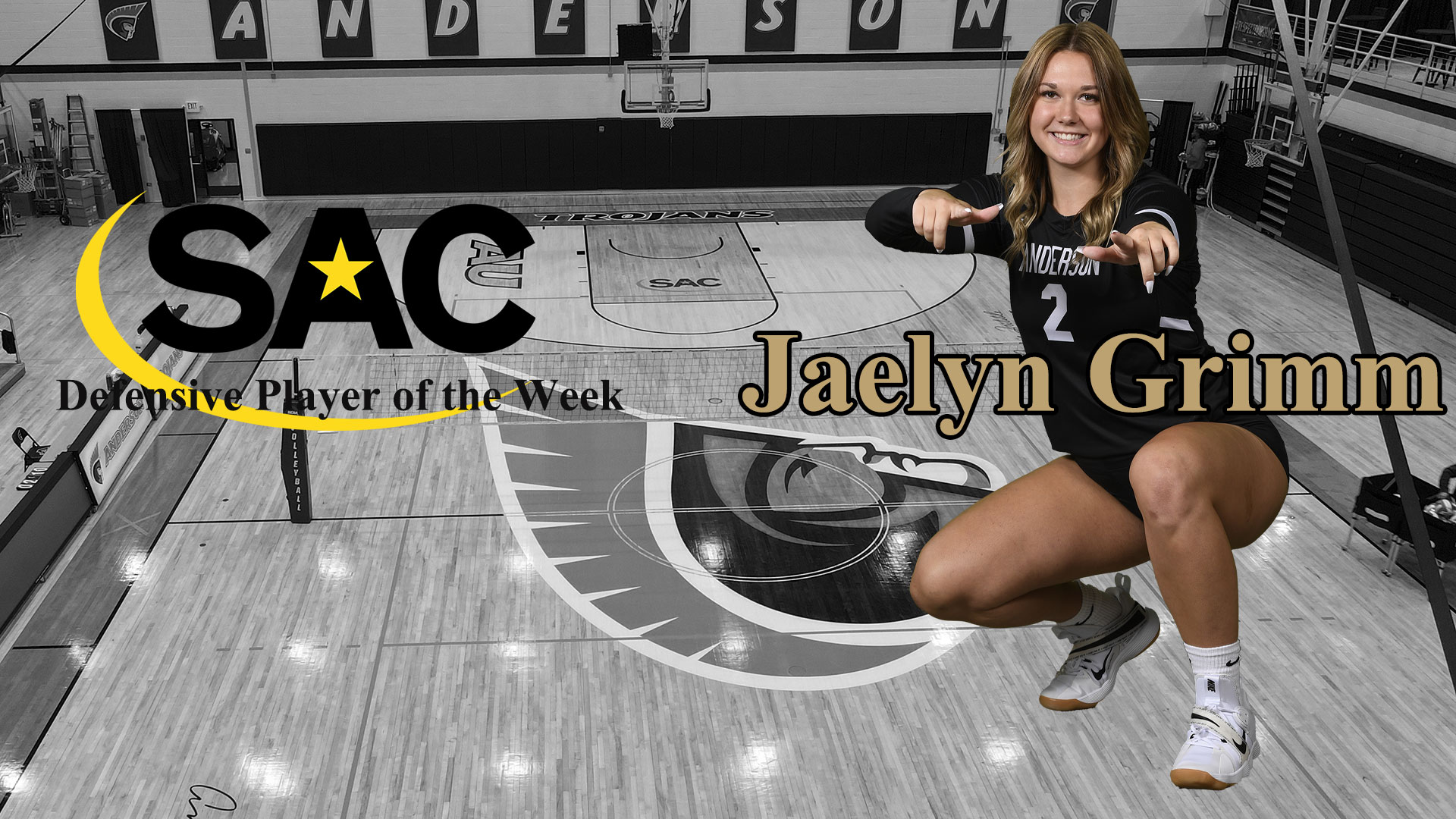 Jaelyn Grimm Named South Atlantic Conference Volleyball Defensive Player of the Week