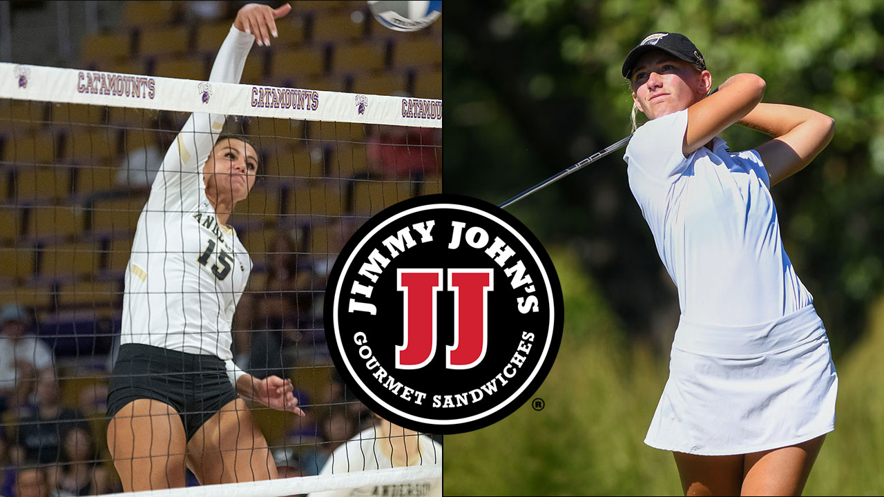 Noelle Knutsen and Kennedy McGaha Named Jimmy John’s Athletes of the Week