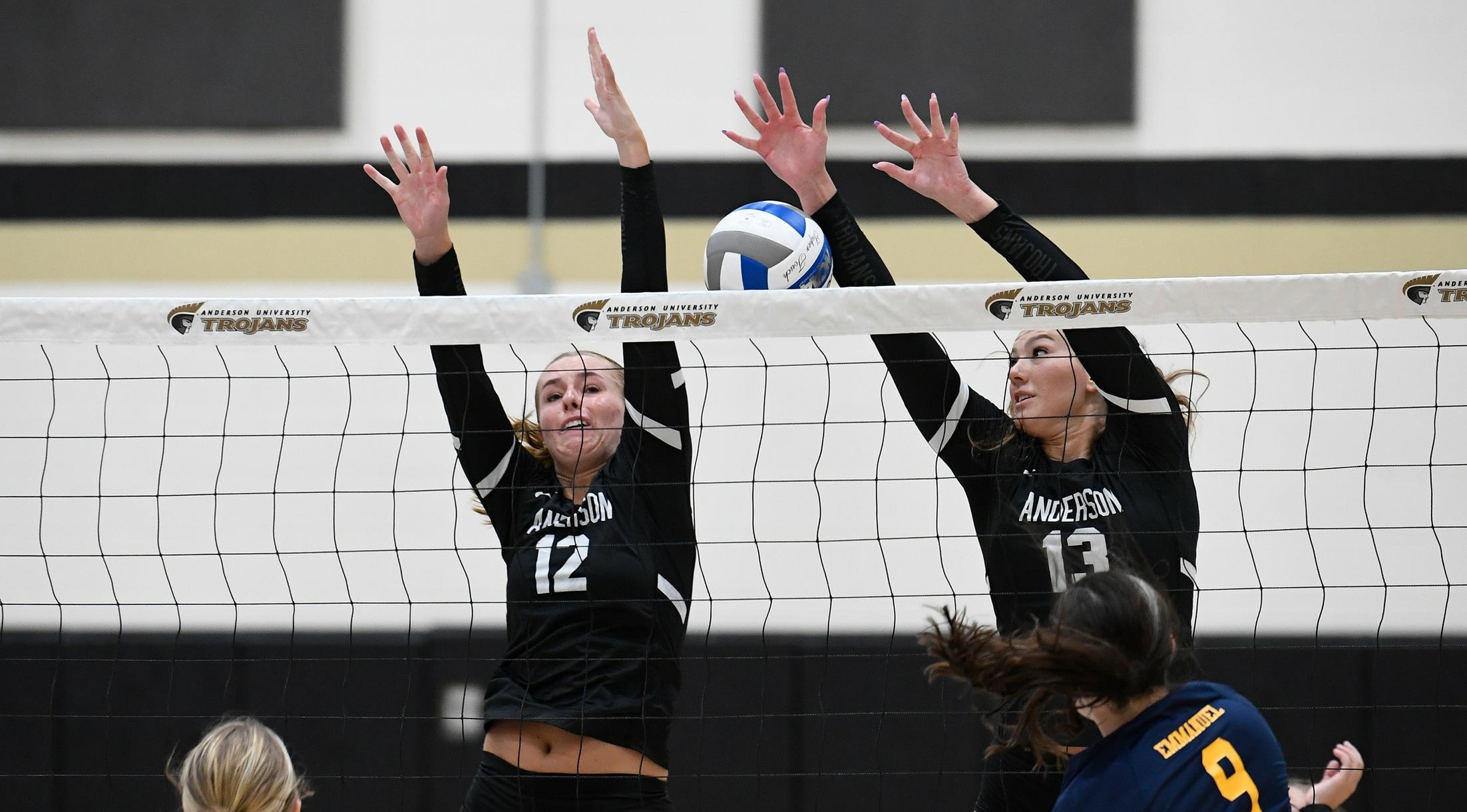 Trojans Open League Action With Sweep of the Wolves